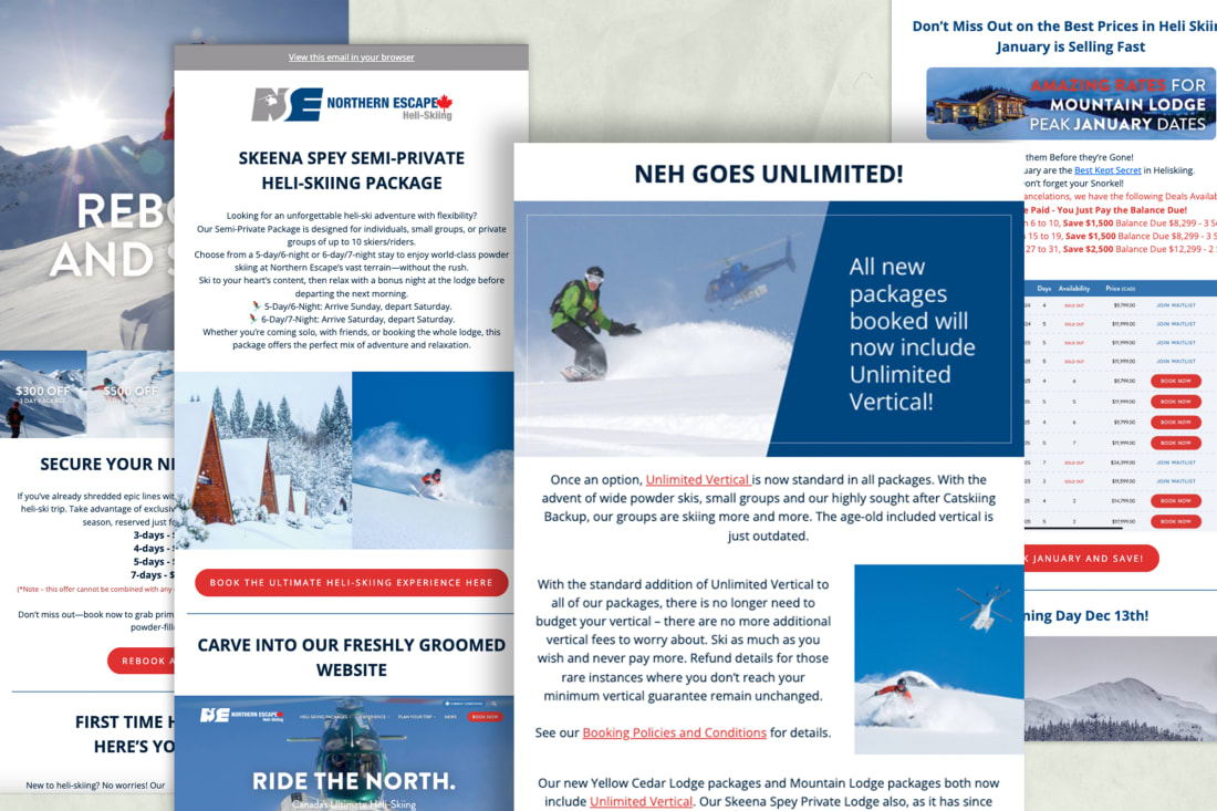 Northern Escape Heli-Skiing e-mail newsletter 